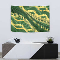 Polynesian Puakeniken Pikake Twisted Lei Tapestry Emerald - Polynesian Pride