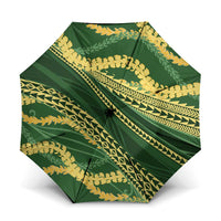 Polynesian Puakeniken Pikake Twisted Lei Umbrella Emerald LT7 One Size Folded 11.42 inch Opened Diameter 37.4 inch Emerald - Polynesian Pride