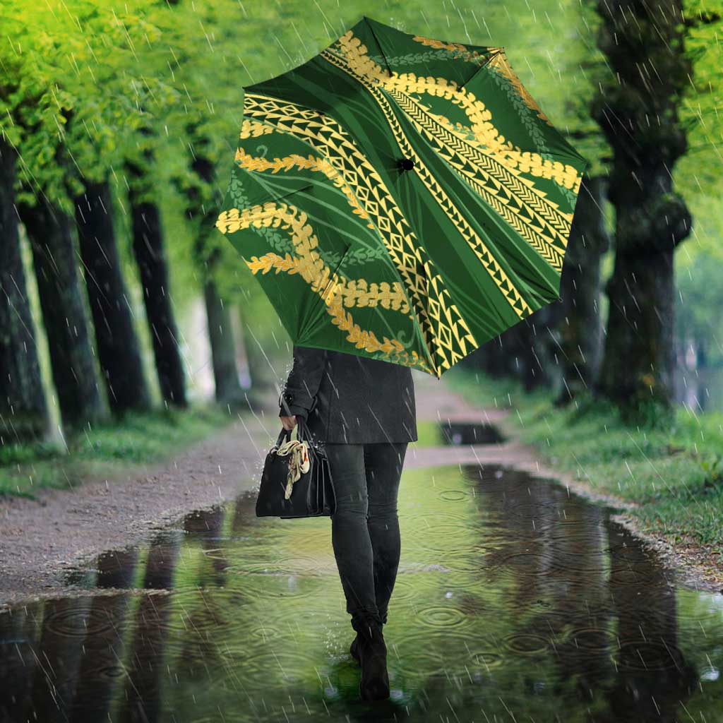 Polynesian Puakeniken Pikake Twisted Lei Umbrella Emerald LT7 - Polynesian Pride