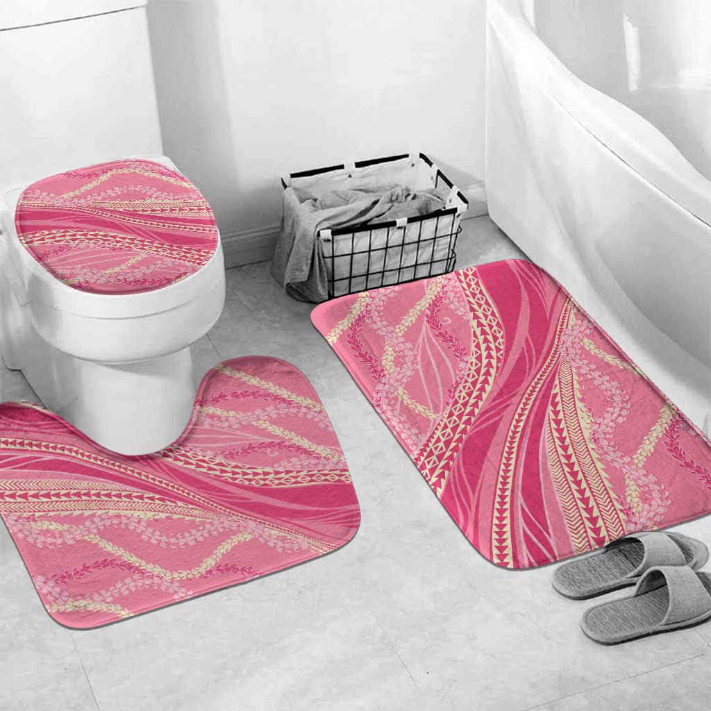 Polynesian Puakeniken Pikake Twisted Lei Bathroom Set Rose Pink - Polynesian Pride