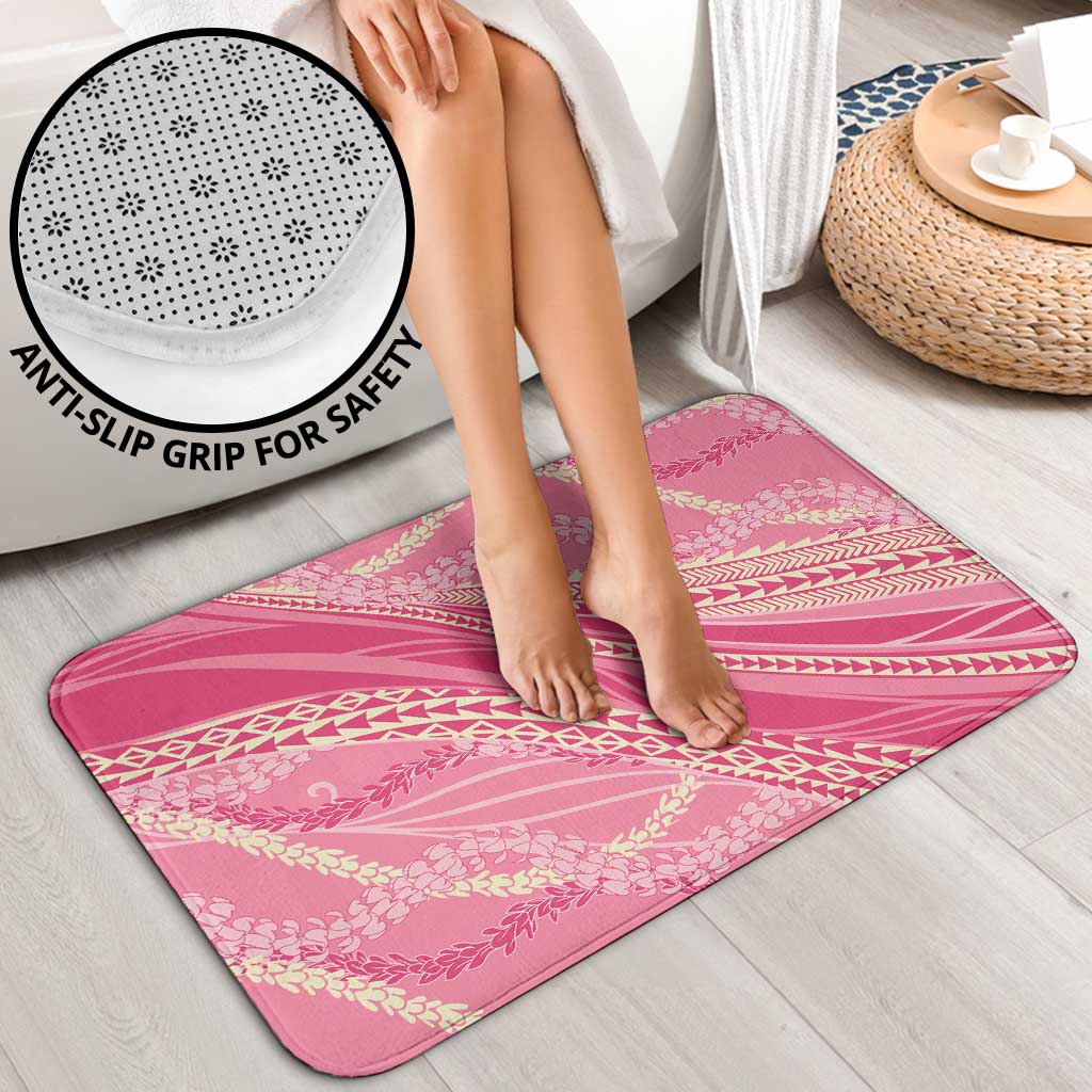 Polynesian Puakeniken Pikake Twisted Lei Bathroom Set Rose Pink - Polynesian Pride