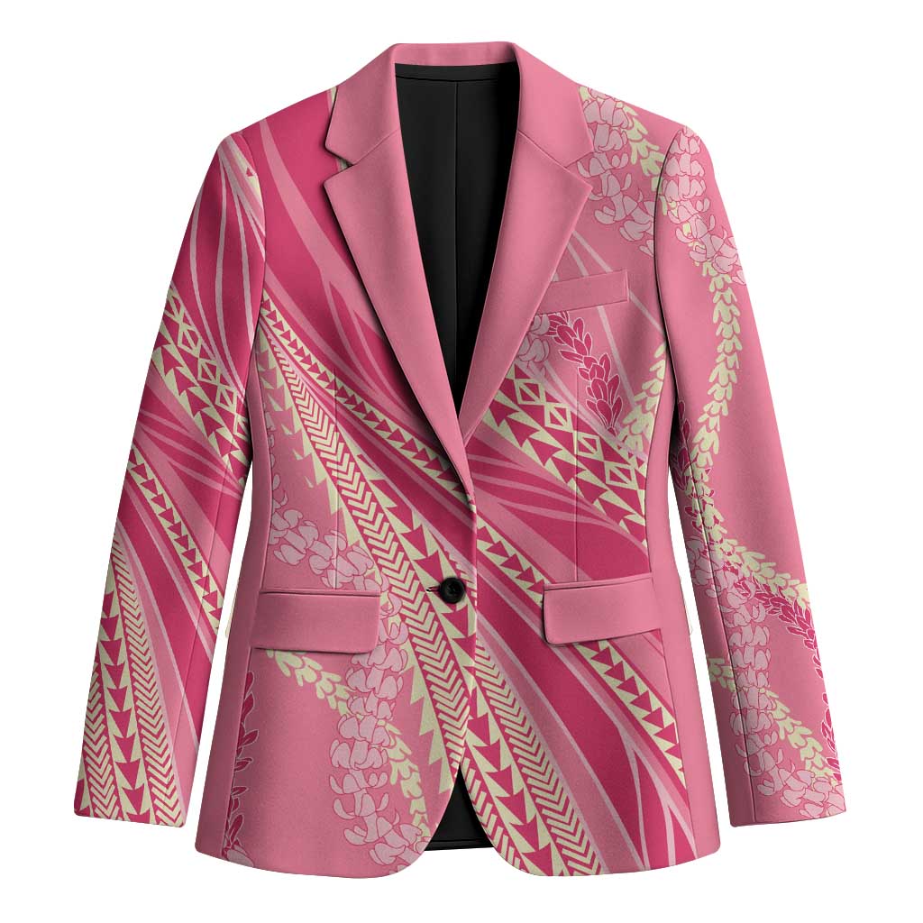 Polynesian Puakeniken Pikake Twisted Lei Blazer Rose Pink - Polynesian Pride
