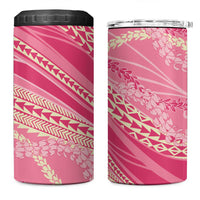 Polynesian Puakeniken Pikake Twisted Lei 4 in 1 Can Cooler Tumbler Rose Pink LT7 One Size: 16 oz Rose Pink - Polynesian Pride