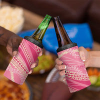 Polynesian Puakeniken Pikake Twisted Lei 4 in 1 Can Cooler Tumbler Rose Pink LT7 - Polynesian Pride