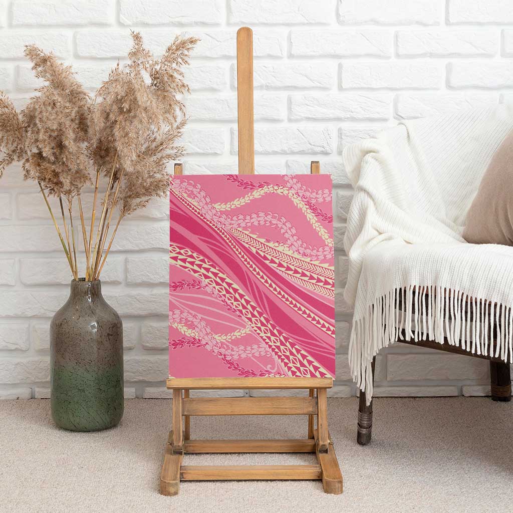 Polynesian Puakeniken Pikake Twisted Lei Canvas Wall Art Rose Pink LT7 - Polynesian Pride