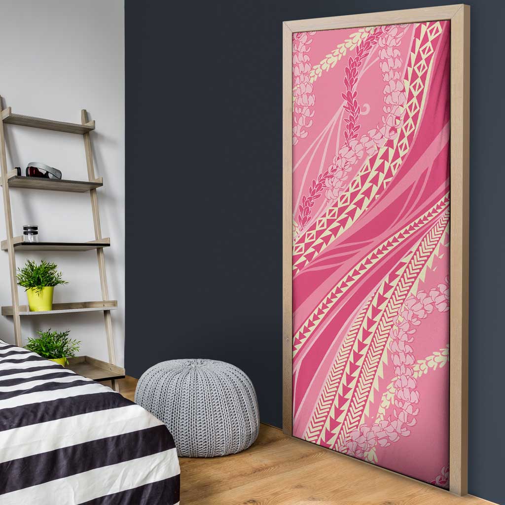 Polynesian Puakeniken Pikake Twisted Lei Door Cover Rose Pink LT7 - Polynesian Pride