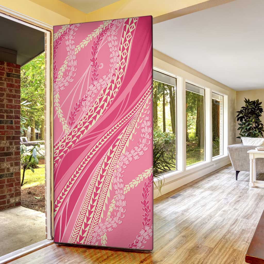 Polynesian Puakeniken Pikake Twisted Lei Door Cover Rose Pink LT7 - Polynesian Pride
