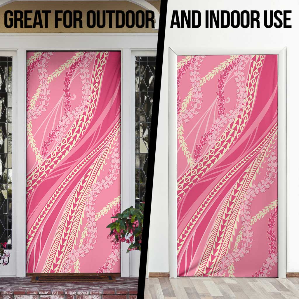 Polynesian Puakeniken Pikake Twisted Lei Door Cover Rose Pink LT7 - Polynesian Pride