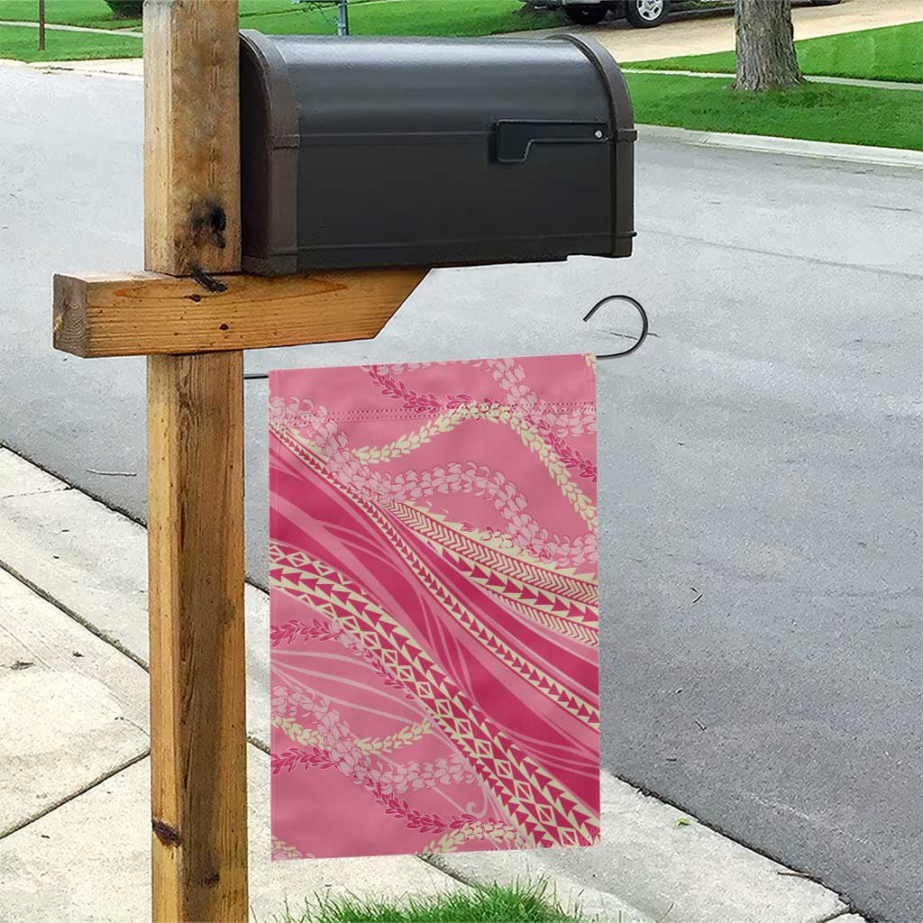 Polynesian Puakeniken Pikake Twisted Lei Garden Flag Rose Pink - Polynesian Pride