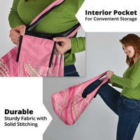 Polynesian Puakeniken Pikake Twisted Lei Grocery Bag Rose Pink - Polynesian Pride