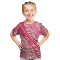 Polynesian Puakeniken Pikake Twisted Lei Kid T Shirt Rose Pink LT7 Rose Pink - Polynesian Pride