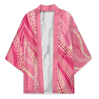 Polynesian Puakeniken Pikake Twisted Lei Kimono Rose Pink - Polynesian Pride