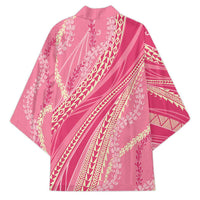 Polynesian Puakeniken Pikake Twisted Lei Kimono Rose Pink - Polynesian Pride