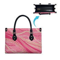 Polynesian Puakeniken Pikake Twisted Lei Leather Bag Rose Pink LT7 - Polynesian Pride