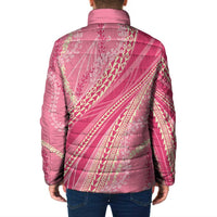 Polynesian Puakeniken Pikake Twisted Lei Padded Jacket Rose Pink LT7 - Polynesian Pride