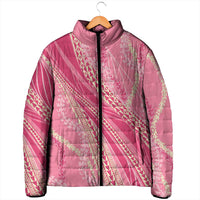 Polynesian Puakeniken Pikake Twisted Lei Padded Jacket Rose Pink LT7 - Polynesian Pride