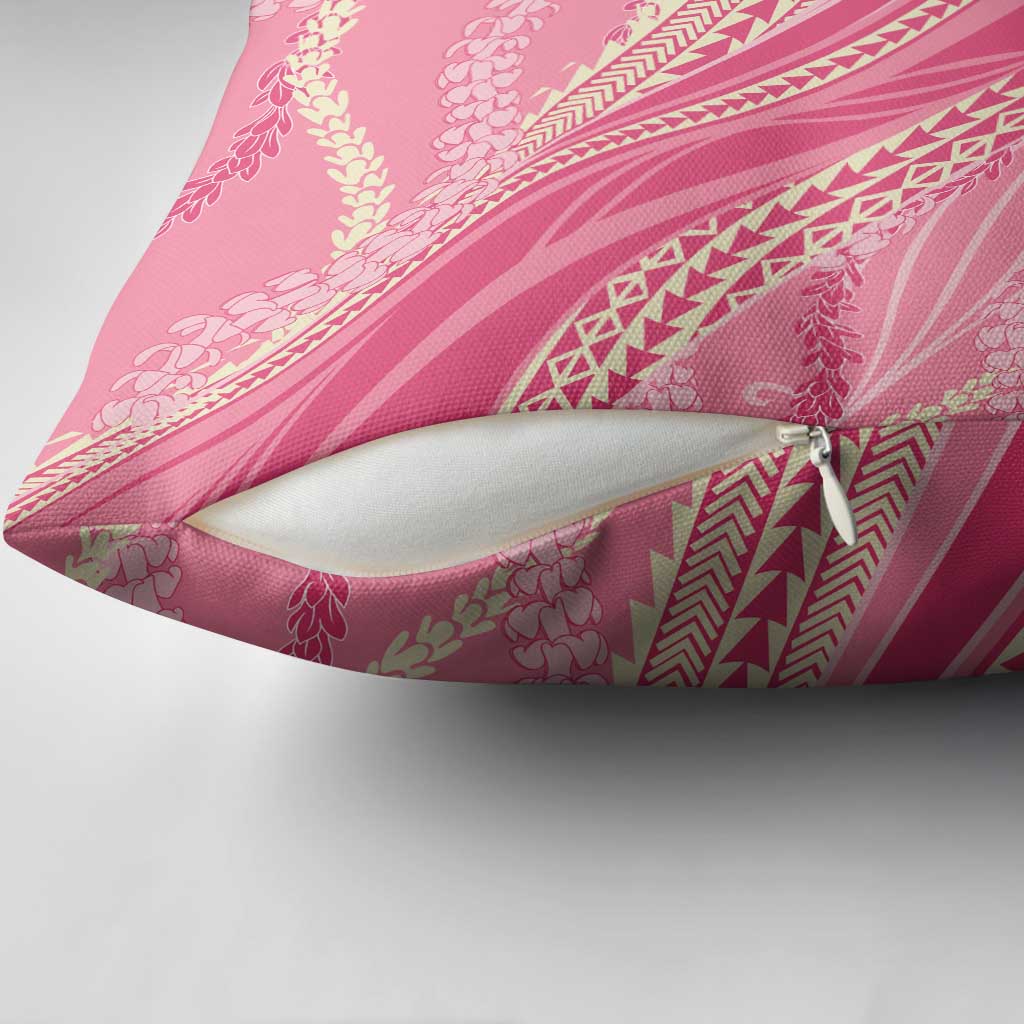 Polynesian Puakeniken Pikake Twisted Lei Pillow Cover Rose Pink - Polynesian Pride