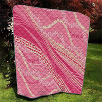 Polynesian Puakeniken Pikake Twisted Lei Quilt Rose Pink - Polynesian Pride