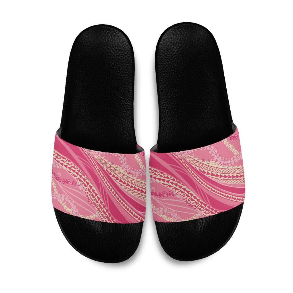 Polynesian Puakeniken Pikake Twisted Lei Slide Sandals Rose Pink - Polynesian Pride