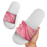 Polynesian Puakeniken Pikake Twisted Lei Slide Sandals Rose Pink LT7 - Polynesian Pride