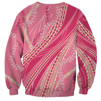 Polynesian Puakeniken Pikake Twisted Lei Sweatshirt Rose Pink LT7 - Polynesian Pride