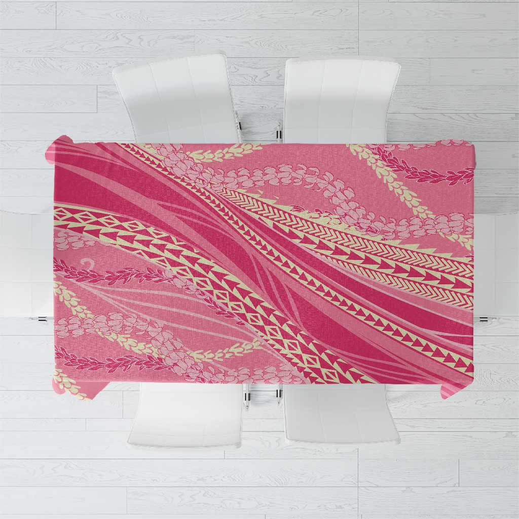 Polynesian Puakeniken Pikake Twisted Lei Tablecloth Rose Pink LT7 Rose Pink - Polynesian Pride