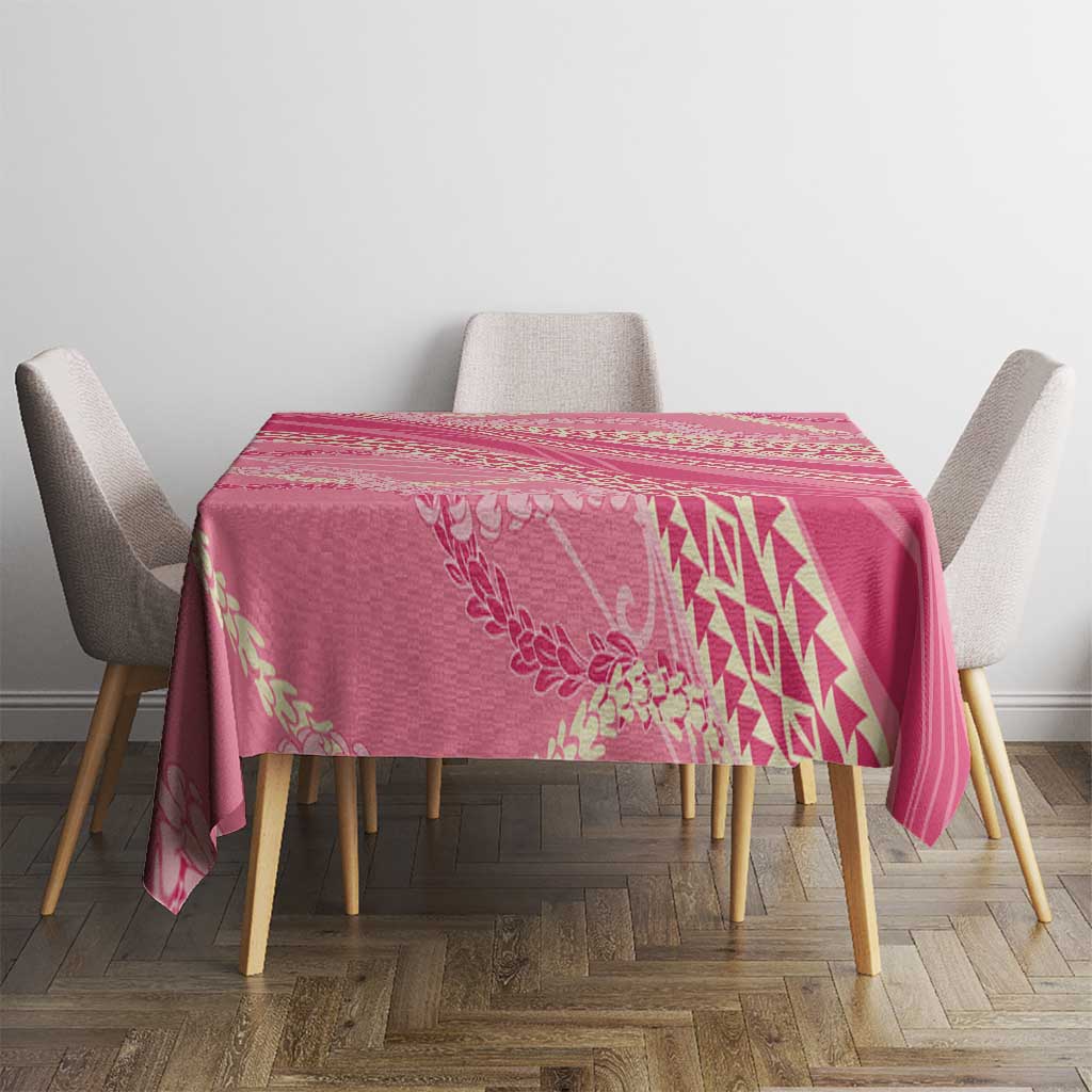 Polynesian Puakeniken Pikake Twisted Lei Tablecloth Rose Pink LT7 - Polynesian Pride