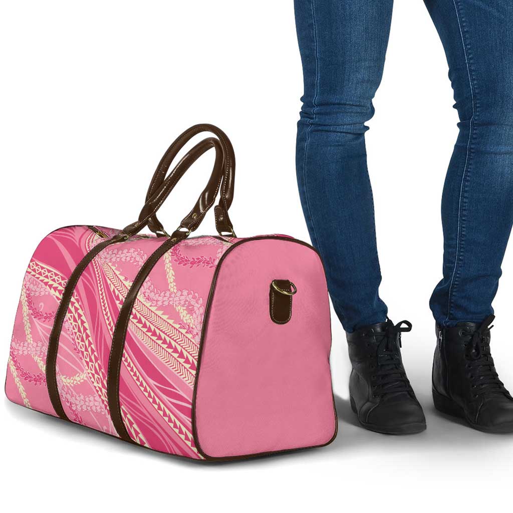 Polynesian Puakeniken Pikake Twisted Lei Travel Bag Rose Pink - Polynesian Pride