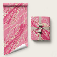 Polynesian Puakeniken Pikake Twisted Lei Wrapping Paper Rose Pink