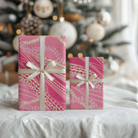 Polynesian Puakeniken Pikake Twisted Lei Wrapping Paper Rose Pink