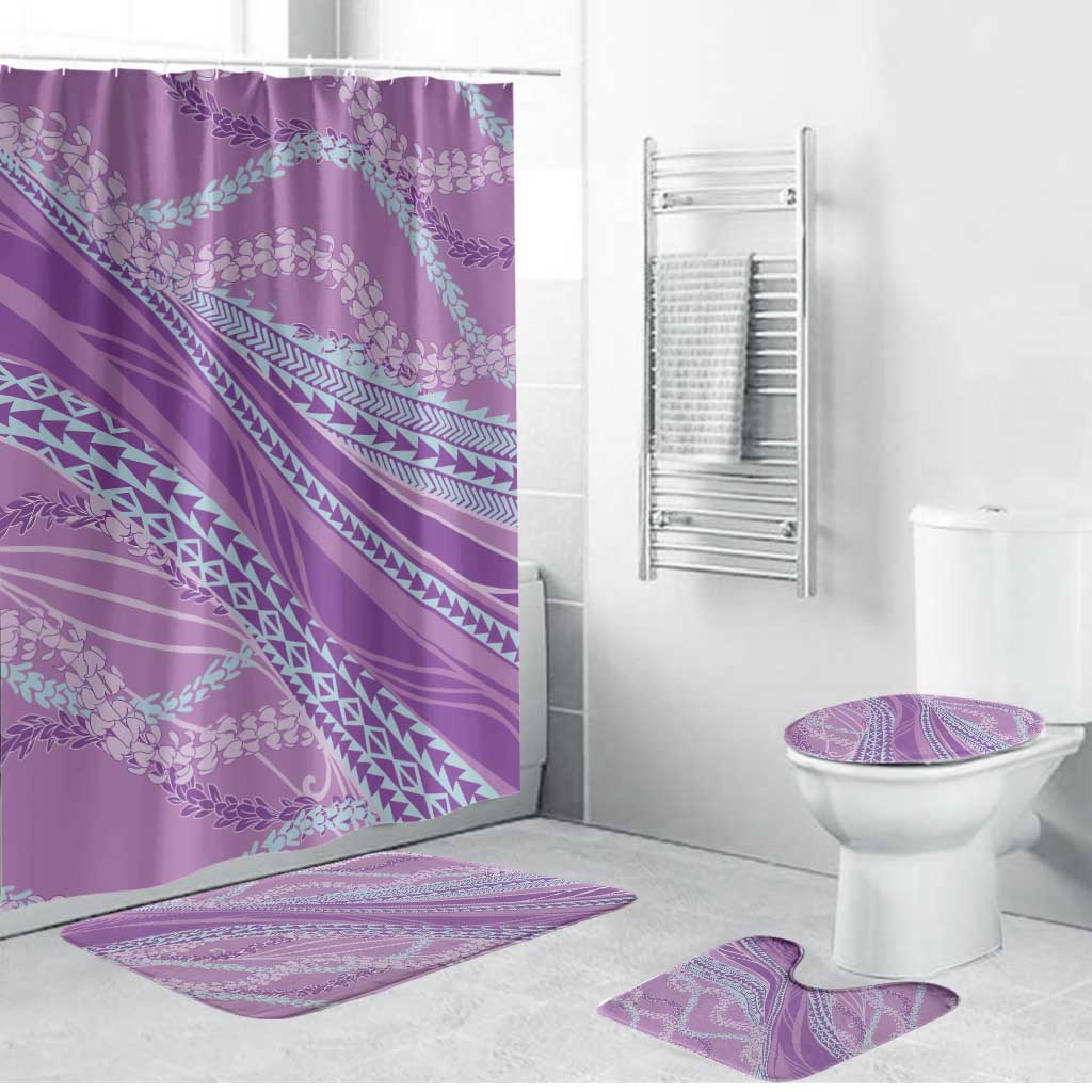 Polynesian Puakeniken Pikake Twisted Lei Bathroom Set Amethys - Polynesian Pride