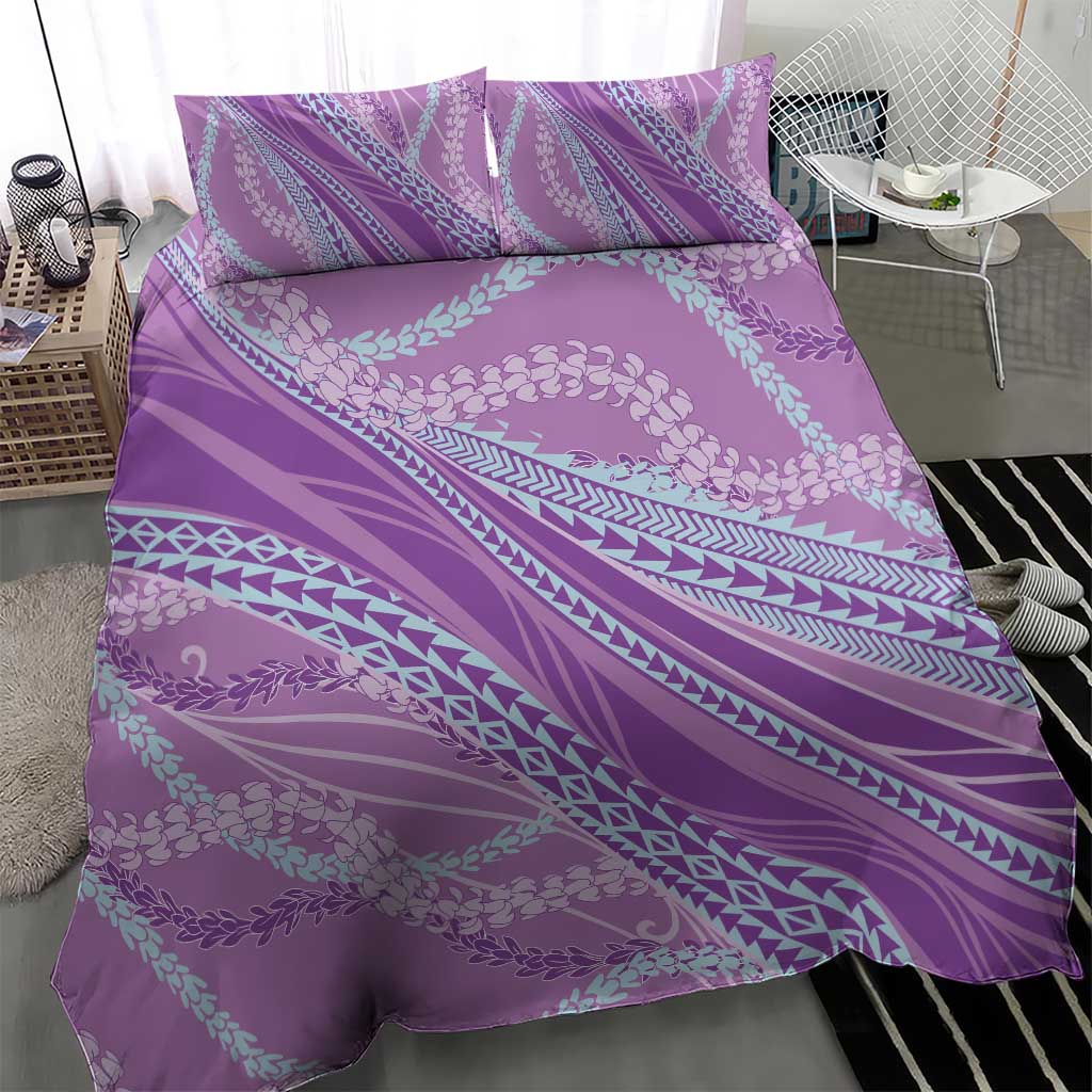 Polynesian Puakeniken Pikake Twisted Lei Bedding Set Amethys - Polynesian Pride