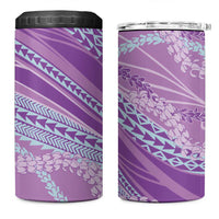 Polynesian Puakeniken Pikake Twisted Lei 4 in 1 Can Cooler Tumbler Amethys LT7 One Size: 16 oz Amethys - Polynesian Pride
