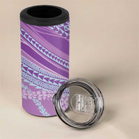 Polynesian Puakeniken Pikake Twisted Lei 4 in 1 Can Cooler Tumbler Amethys LT7 - Polynesian Pride