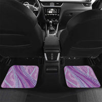 Polynesian Puakeniken Pikake Twisted Lei Car Mats Amethys LT7 Set 2pcs - Back Amethys - Polynesian Pride