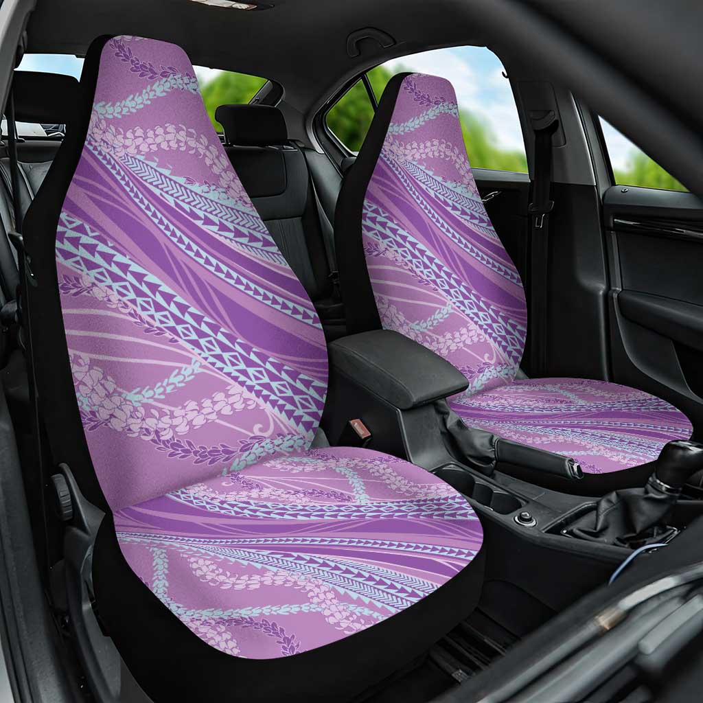 Polynesian Puakeniken Pikake Twisted Lei Car Seat Cover Amethys - Polynesian Pride