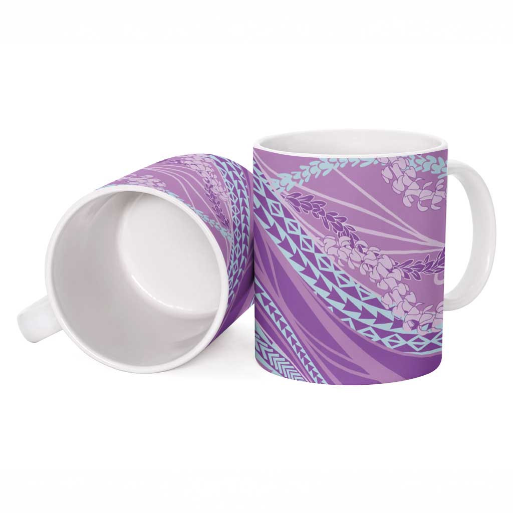 Polynesian Puakeniken Pikake Twisted Lei Ceramic Mug Amethys LT7 - Polynesian Pride