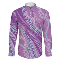 Polynesian Puakeniken Pikake Twisted Lei Family Matching Summer Maxi Dress and Hawaiian Shirt Amethys - Polynesian Pride