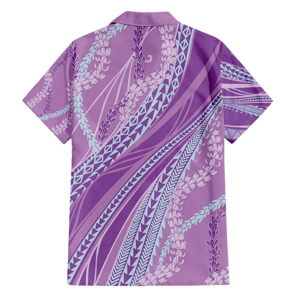 Polynesian Puakeniken Pikake Twisted Lei Hawaiian Shirt Amethys - Polynesian Pride