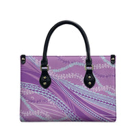 Polynesian Puakeniken Pikake Twisted Lei Leather Bag Amethys LT7 - Polynesian Pride