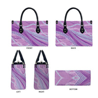 Polynesian Puakeniken Pikake Twisted Lei Leather Bag Amethys LT7 - Polynesian Pride