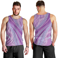 Polynesian Puakeniken Pikake Twisted Lei Men Tank Top Amethys LT7 - Polynesian Pride