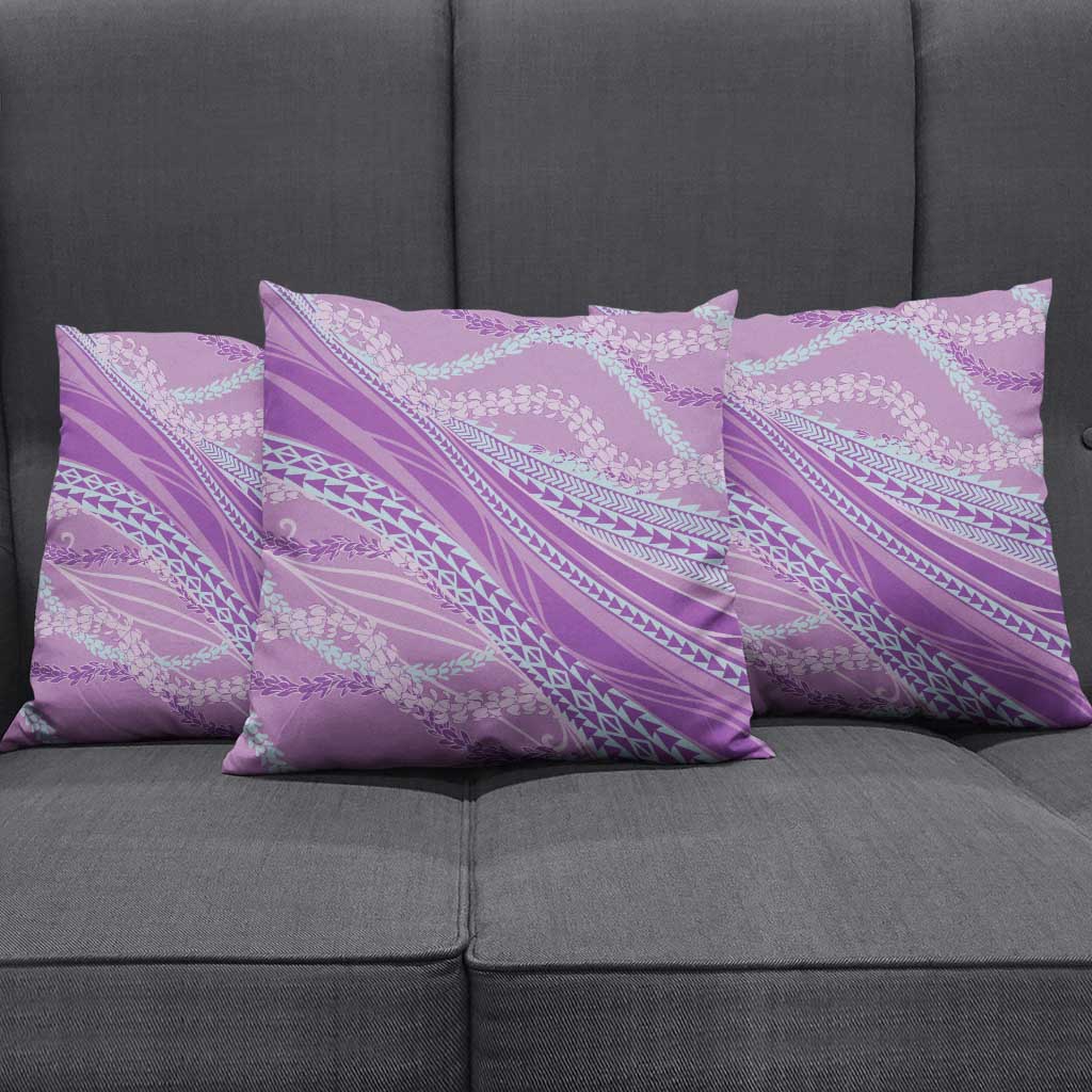 Polynesian Puakeniken Pikake Twisted Lei Pillow Cover Amethys - Polynesian Pride