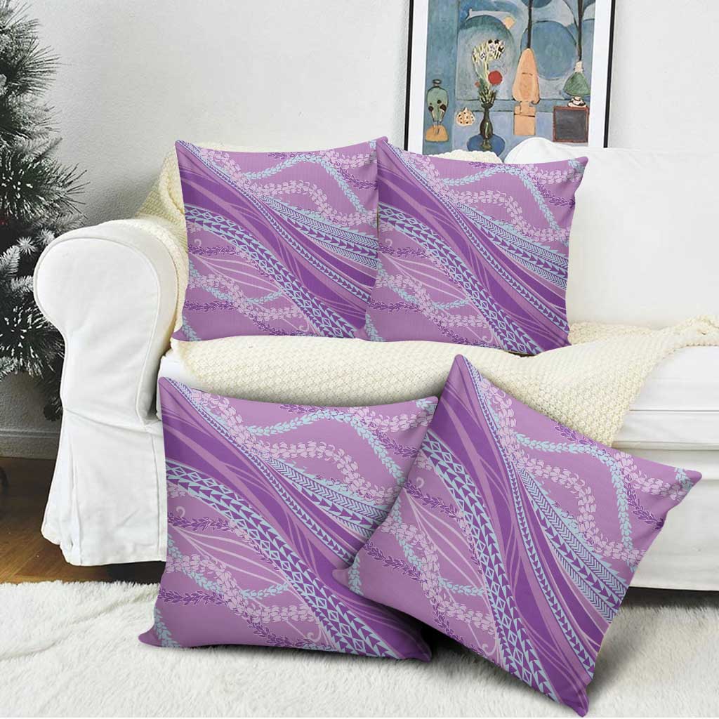 Polynesian Puakeniken Pikake Twisted Lei Pillow Cover Amethys - Polynesian Pride