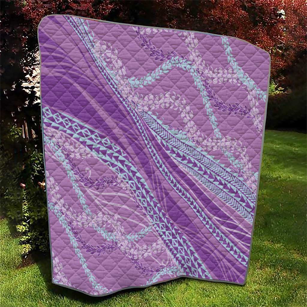Polynesian Puakeniken Pikake Twisted Lei Quilt Amethys - Polynesian Pride