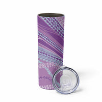 Polynesian Puakeniken Pikake Twisted Lei Skinny Tumbler Amethys LT7 - Polynesian Pride