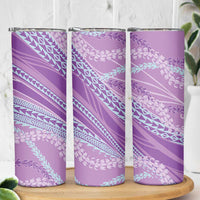 Polynesian Puakeniken Pikake Twisted Lei Skinny Tumbler Amethys LT7 - Polynesian Pride