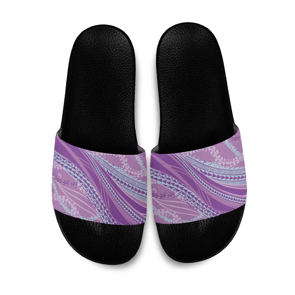 Polynesian Puakeniken Pikake Twisted Lei Slide Sandals Amethys LT7 Amethys - Polynesian Pride