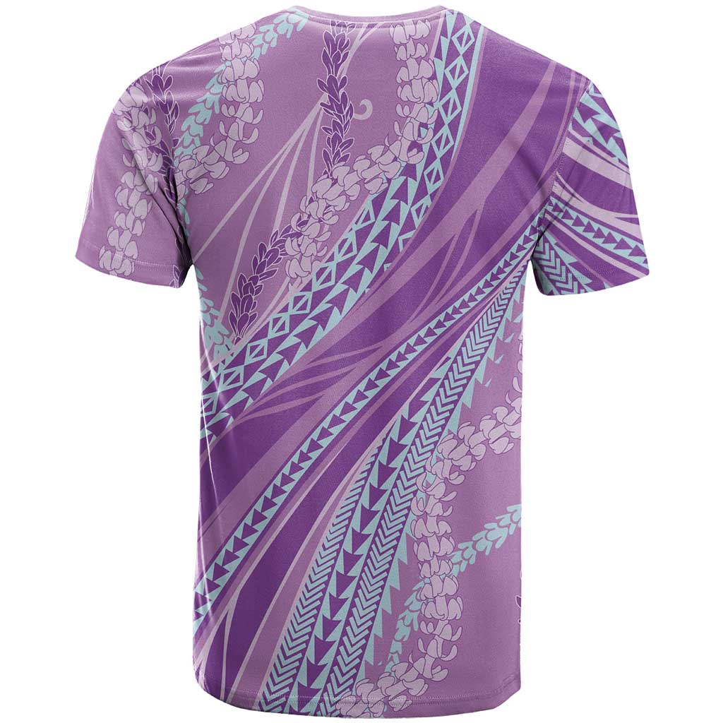 Polynesian Puakeniken Pikake Twisted Lei T Shirt Amethys - Polynesian Pride