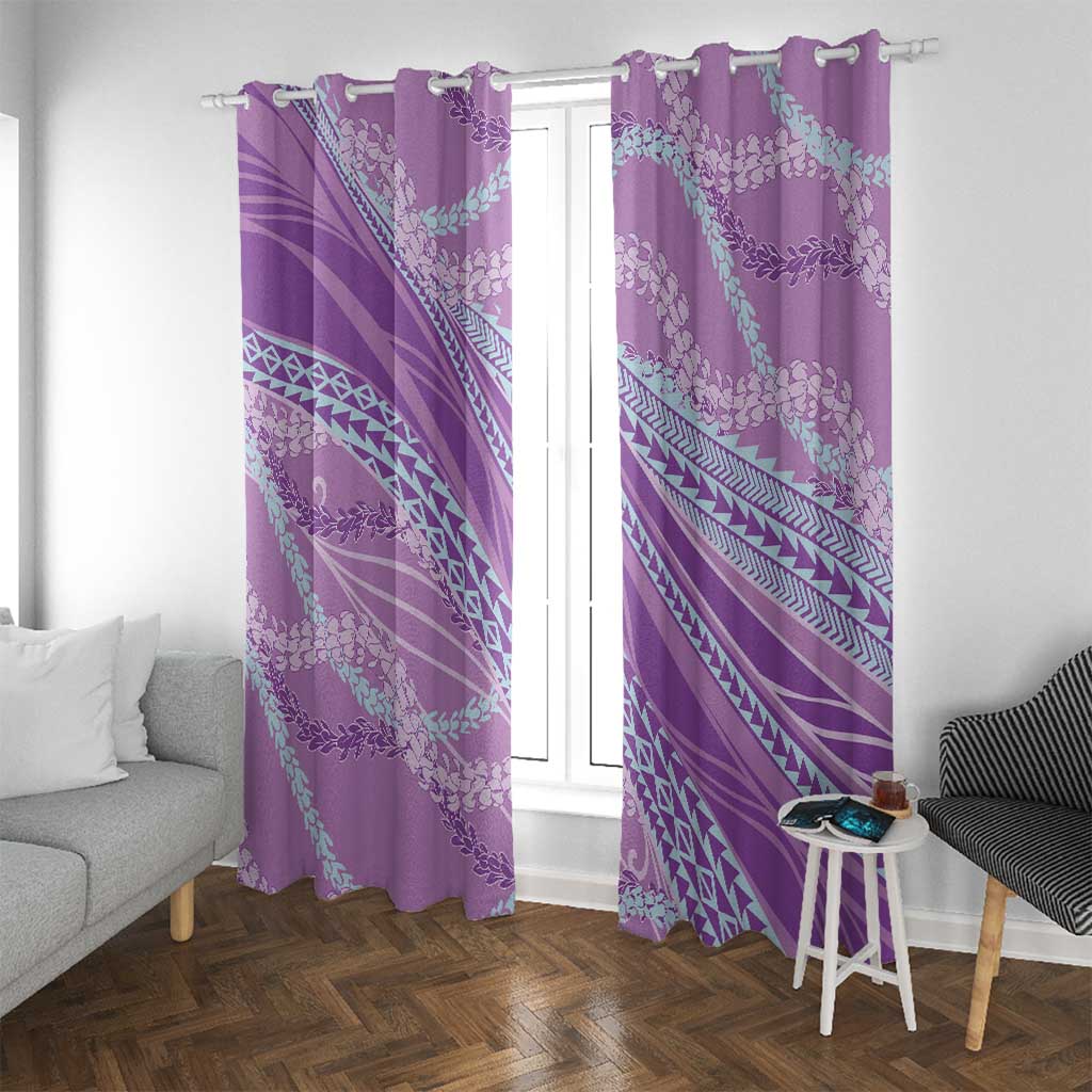 Polynesian Puakeniken Pikake Twisted Lei Window Curtain Amethys - Polynesian Pride